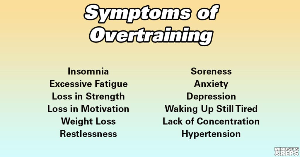 Signs of overtraining