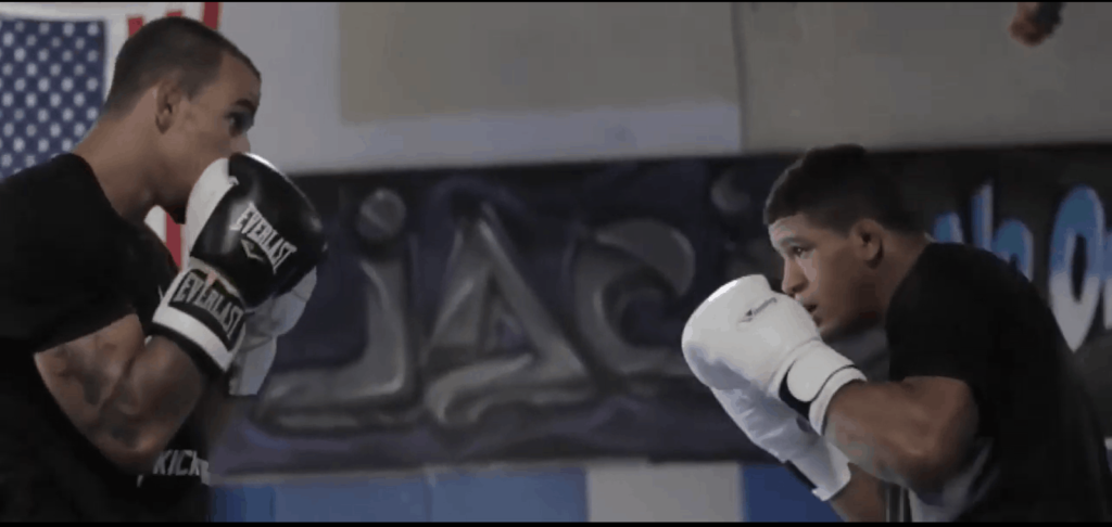 MMA Fighters sparring